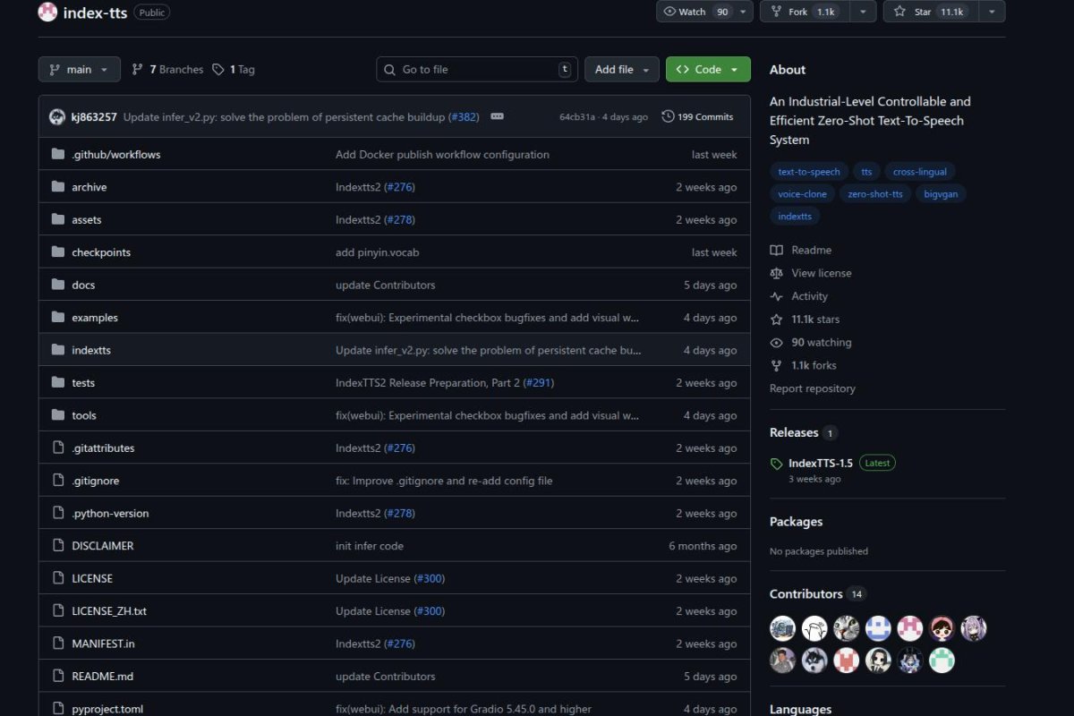 IndexTTS screenshot 1