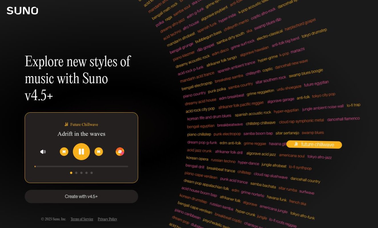 Suno AI screenshot 1