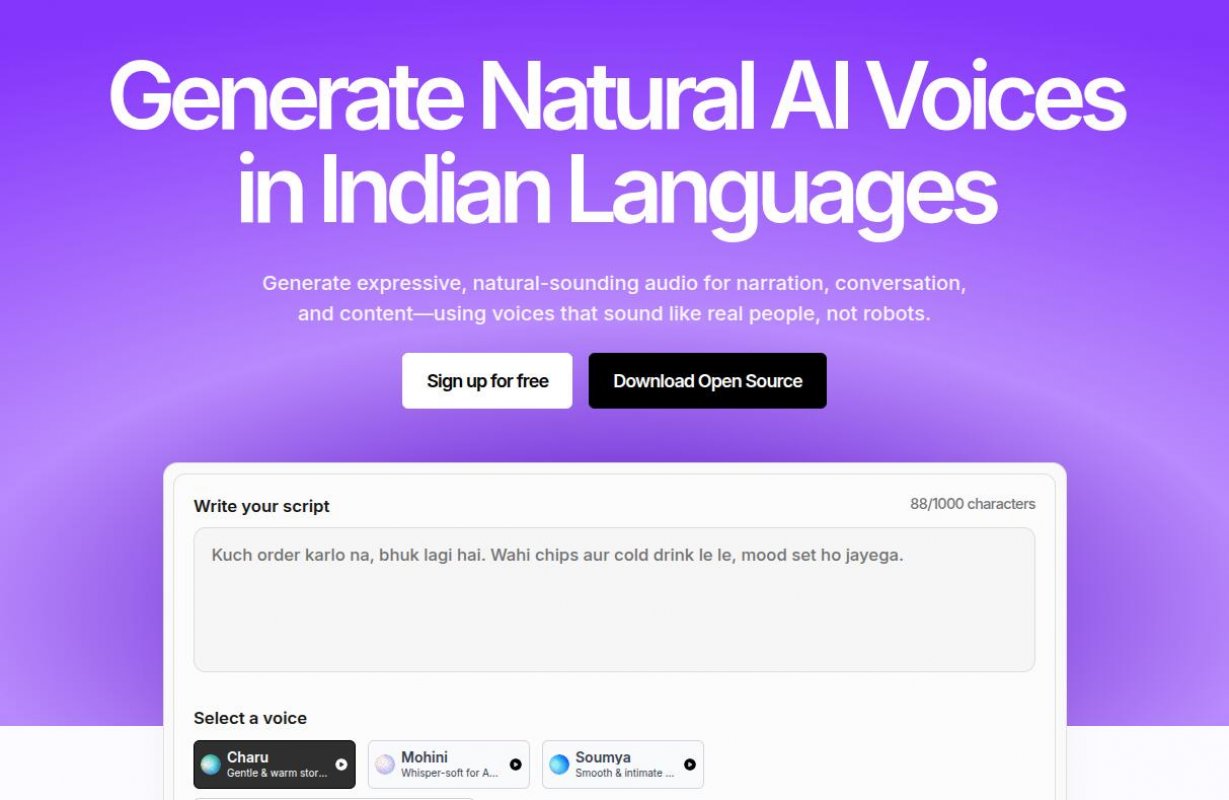 Veena TTS screenshot 1